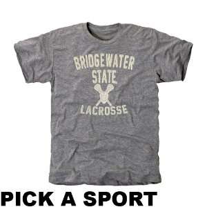 Bridgewater State Bears Legacy Tri Blend T Shirt   Ash 