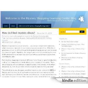  The Mystery Shopping Learning Center Blog Kindle Store 