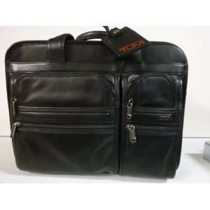  Tumi Alpha Leather Briefcase 