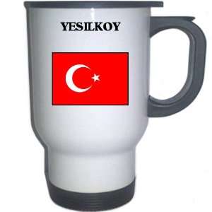  Turkey   YESILKOY White Stainless Steel Mug Everything 