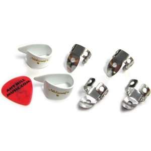  PICKS NATIONAL 4 FINGER & 2 THUMB PICKS BANJO BLUEGRASS 