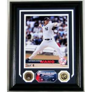  New York Yankees CHIEN MING WANG Authentic Infield Dirt 