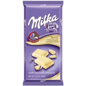 MILKA: White Chocolate Bar: 10 Count:  Grocery & Gourmet 