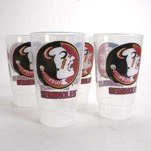  Florida State Plastic Tailgate Cups   Set of 4: Sports 