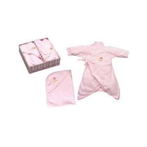  Iplay Girl Layette Gift Set : Wrap Bodysuit and Receiving 