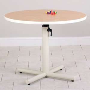  CLINTON WORK ACTIVITY TABLES Round gas spring adj table 