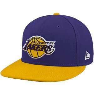  NBA New Era Los Angeles Lakers Purple Gold Primary Logo 