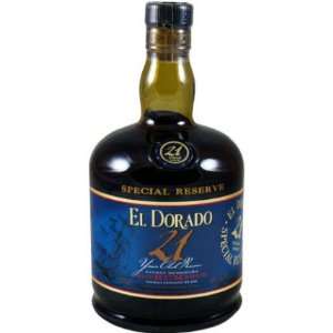  El Dorado 21 Year Old Guyana Rum 750ml Grocery & Gourmet 