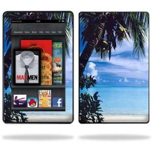   Vinyl Skin Decal Cover for  Kindle Fire 7 inch Tablet Beach Bum