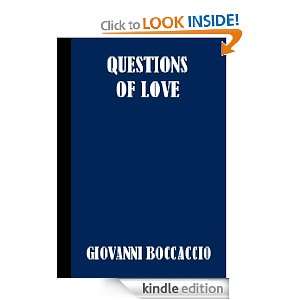   Delectable Questions of Love eBook Giovanni Boccaccio Kindle Store