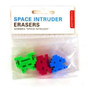  Space invader erasers