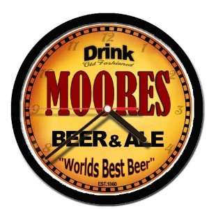  MOORES beer and ale cerveza wall clock: Everything Else
