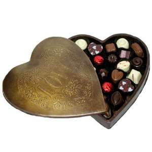 Belgian Chocolate Heart Shaped Box   Dark Chocolate:  