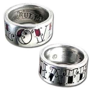  Love/Hate   Authentic UL13 Alchemy Ring, size 10: Jewelry