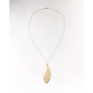  Coldwater Creek Teardrop on chain Gold necklace Jewelry