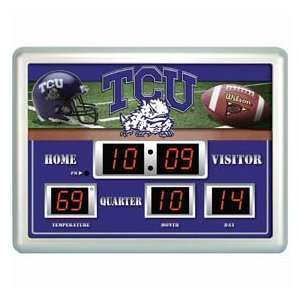 Texas Christian Horned Frogs TCU NCAA 14 X 19 Scoreboard Clock 