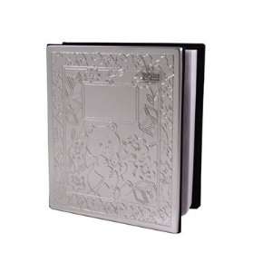  Chrome Embossed Teddy Bear Photo Album with Free Engraving 