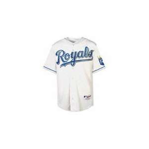  Kansas City Royals Home White Authentic MLB Jersey: Sports 