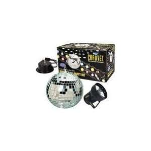  CHAUVET MBK 2 12 Mirror Disco Ball Party Kit + Pinspot 