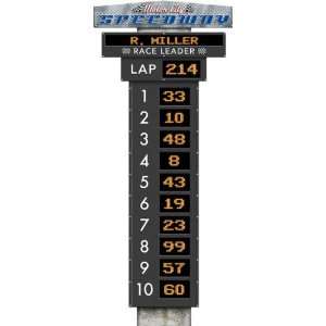  Auto Racing Scoreboard Peel and Stick: Toys & Games