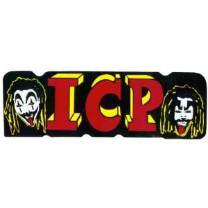 Insane Clown Posse   ICP Logo with Clowns   Large Jumbo Vinyl Sticker 
