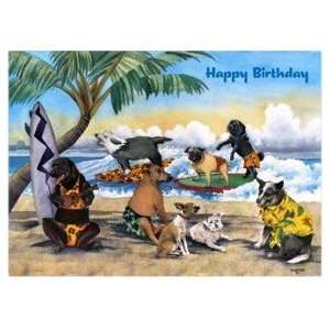  Hawaiian Birthday Card Party Animals: Kitchen & Dining