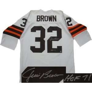   Brown Autographed Jersey   Prostyle HOF 3 4 Sleeve 