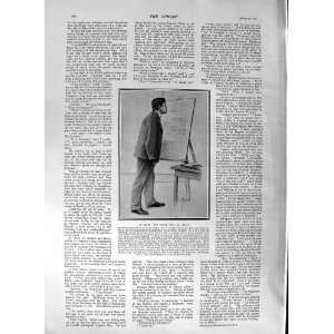  1901 ANTIQUE PORTRAIT BERTRAM HILES MOUTH PAINTER