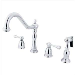  Elements of Design Two Handle Kitchen Faucet With Spray 