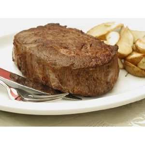 Six 7 oz. Black Angus Ribeye Steaks: Grocery & Gourmet Food