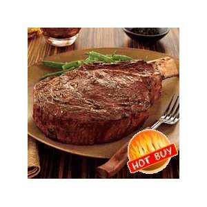 Buffalo Ribeye 16 oz. Steak Bone in and Frenched (25 count) 25 lb 