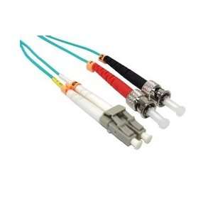  Fiber Patch Cable, LC ST Multimode, Duplex, 50/125, 10 Gig 