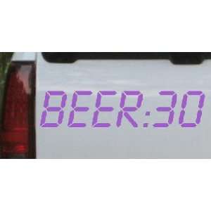 Beer 30 Funny Car Window Wall Laptop Decal Sticker    Purple 54in X 12 