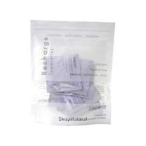 Towelettes, Peppermint Surge, Recharge, 100% Biodegradabe, Organic, 20 
