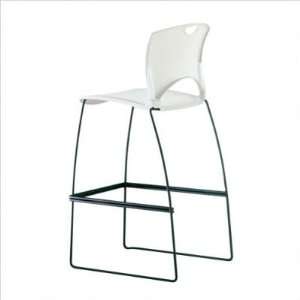  OnCall 30 H Stackable Barstool Frame Color: Black, Arms 