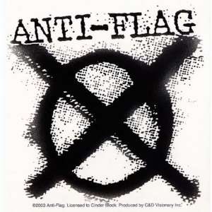  Anti Flag   X Logo Decal   Sticker: Automotive