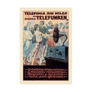  Telefonia sin Hilos Sistema Telefunken 20x30 poster: Home 