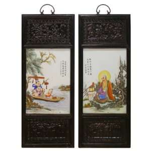  Antique Chinese Porcelain Wall Plaques: Home & Kitchen