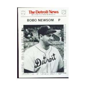    1981 Tigers Detroit News #64 Bobo Newsom