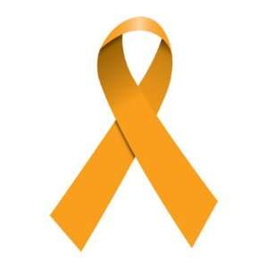  100 Pack Orange Ribbon Cancer/Lupus/Leukemia/MS/Multiple 