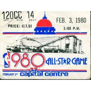  1980 All Star Game Ticket Sports Collectibles