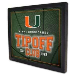  Miami Hurricanes Tipoff Club Backlit Team Panel: Sports 