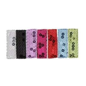  Padded Sequin Clip Cover for 50mm Snap Clips   Red   60 