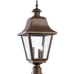   Light Oiled Bronze Outdoor Post Lantern 7032 3 86: Home Improvement