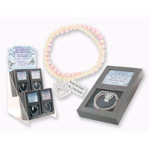  Scriptures for the Soul HEART Pink Freshwater Pearl Charm 