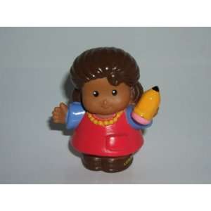 Little People School Teacher Student (with Pencil in Hand) 2004 Mattel 
