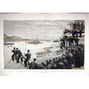    1893 CHANNEL SQUADRON REGATTA AROSA BAY SPAIN RACE