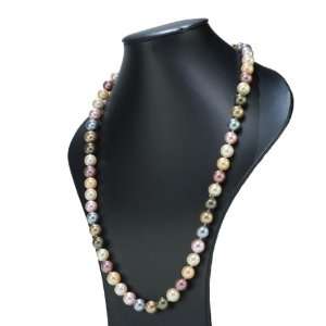   Sorelle 30 Multi Colored Shell Pearl Necklace: Arts, Crafts & Sewing
