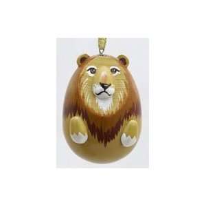  Lion Russian Wood Christmas Tree Ornament: Home & Kitchen