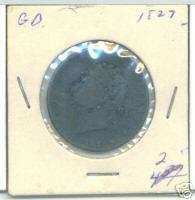 UK, Great Britain   1827   Half Penny    